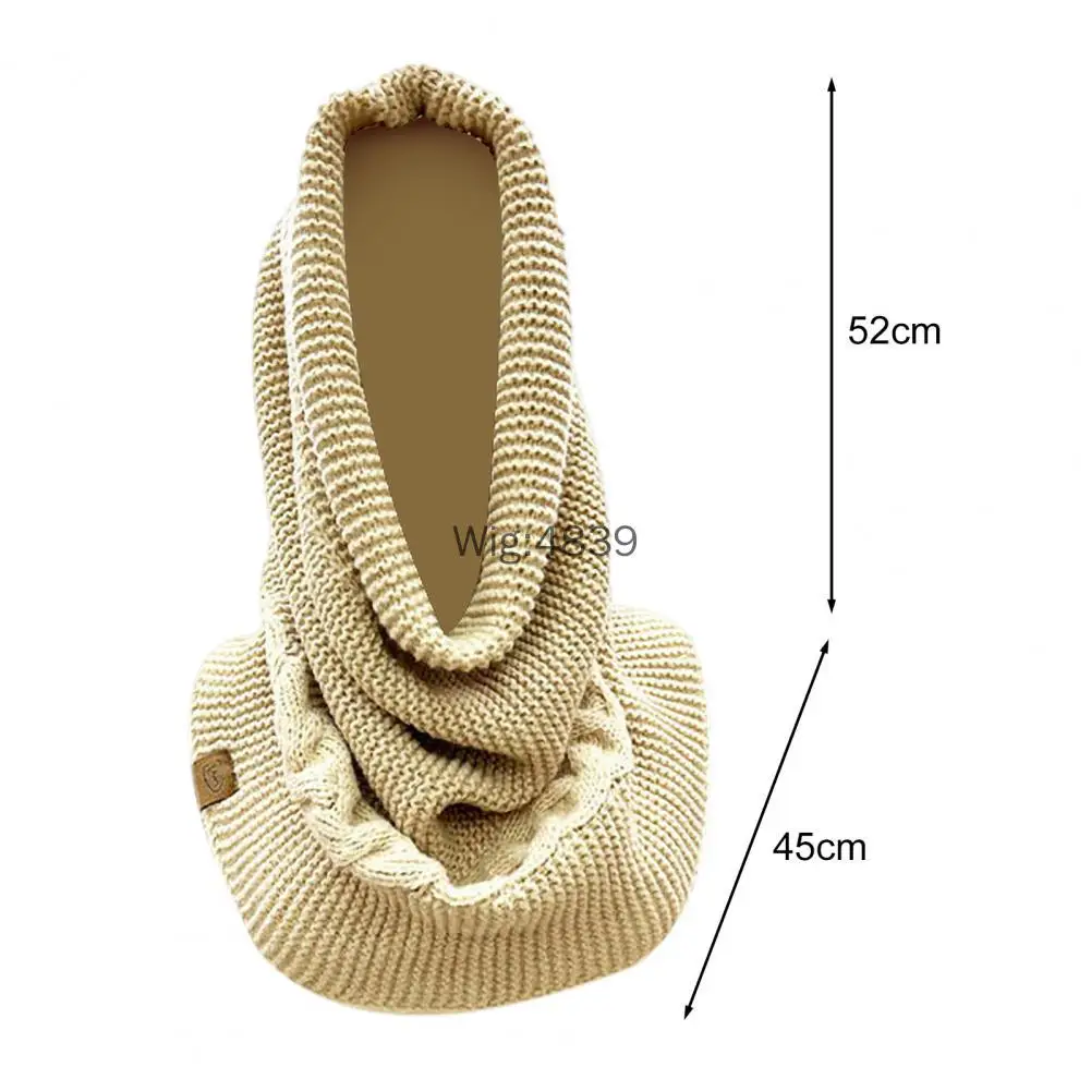 Herbst Winter Stricken Schal Frauen Männer Hut Schal Combo Einfarbig Dual-Use Schal Schal Twist Textur Vielseitig Warme Mütze Schals