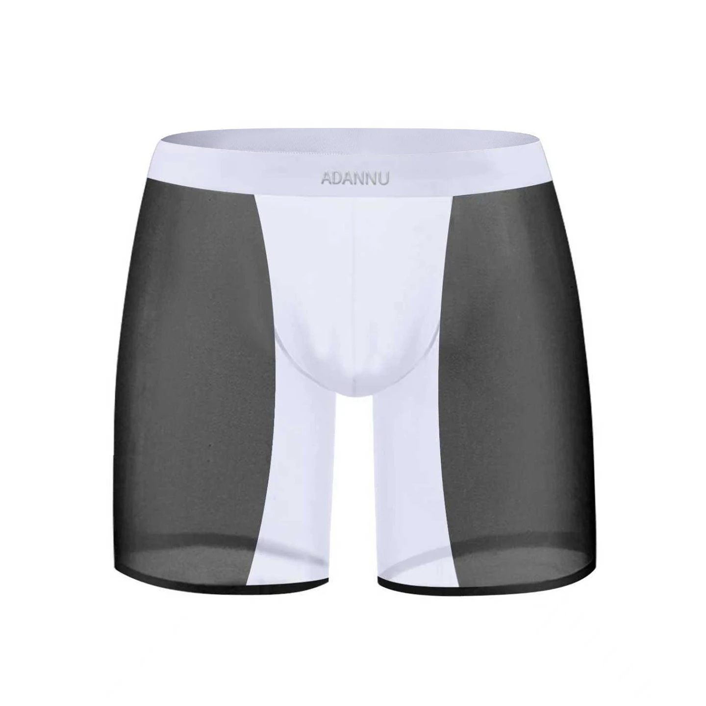 

1/3Pcs Sexy Men Underwear Boxers Transparent Ultra-thin Patchwork Breathable Mesh Men's Underpants Sissy Man Panties Boxershorts