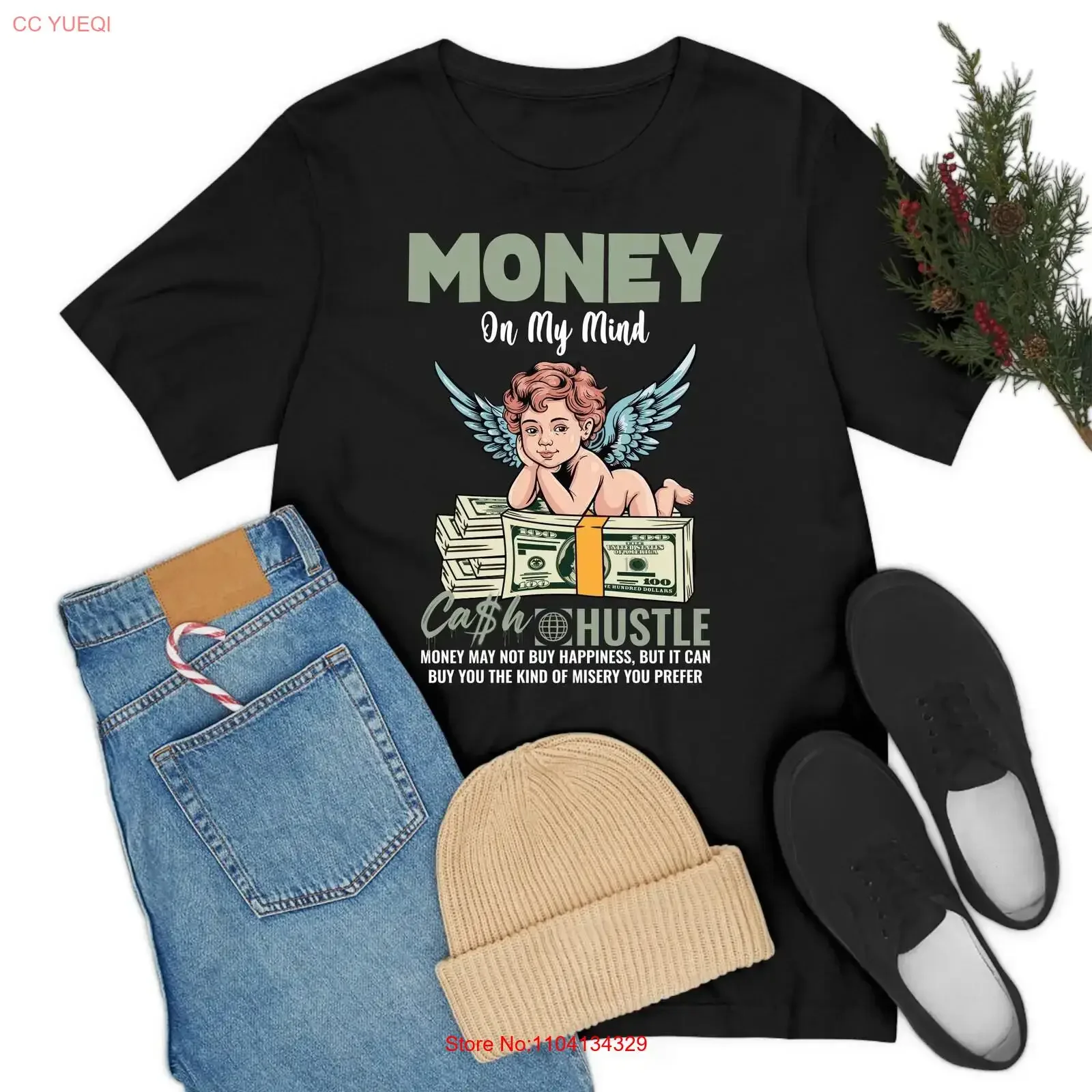 Money On My Mind Cash Seafoam Abundance 4s Matching T Shirt For  vintage Washed Breathable graphic Stylish Stretched