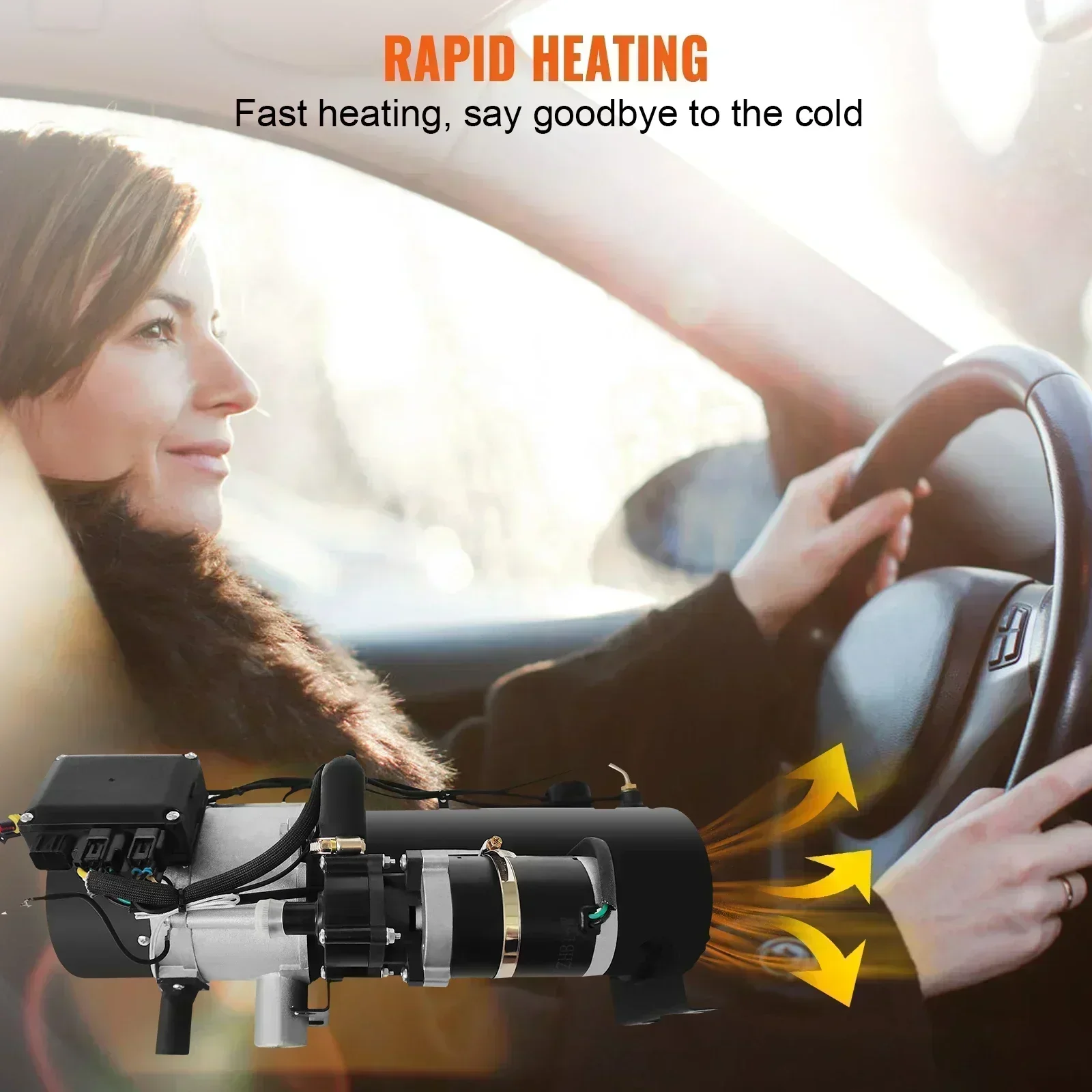 Автомобильный подогреватель VEVOR, дизельный обогреватель 12 В/24 В, 10 кВт, водонагреватель, автомобильный обогреватель, стояночный обогреватель, дизельное отопление для грузовика, автофургона, лодки