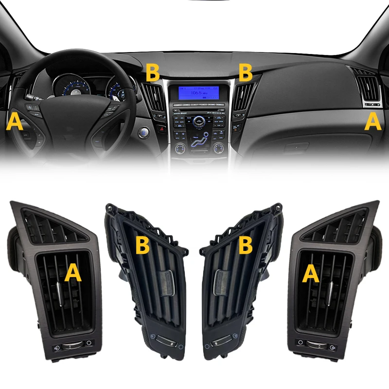 ヒュンダイソナタ用エアコンコンセントサイドベントダッシュボード左右のベンチレーターグリル974903s0002011-2012-2013-2014