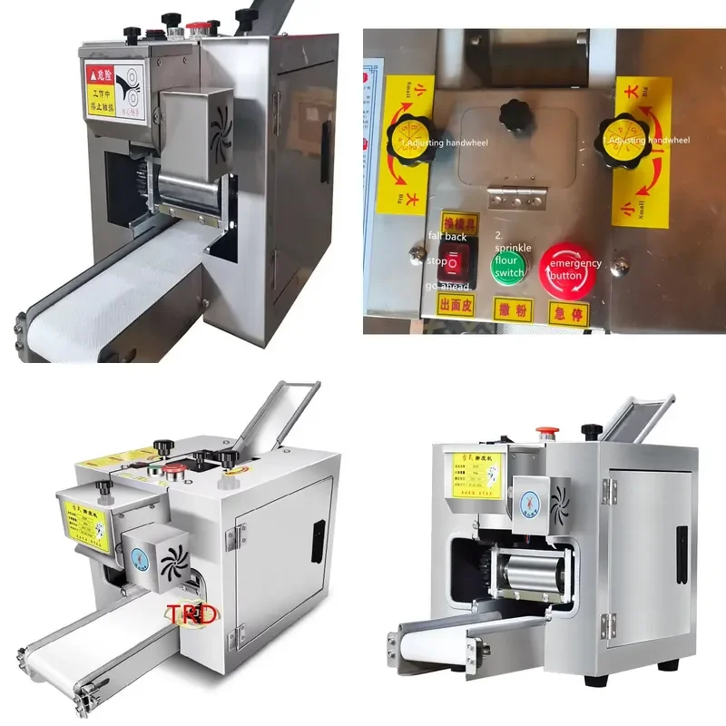 for New Grain Product Making Machines Wonton Pita Bread Roti Maker Automatic Roti Tortilla Dumpling Dough Skin Making Machine