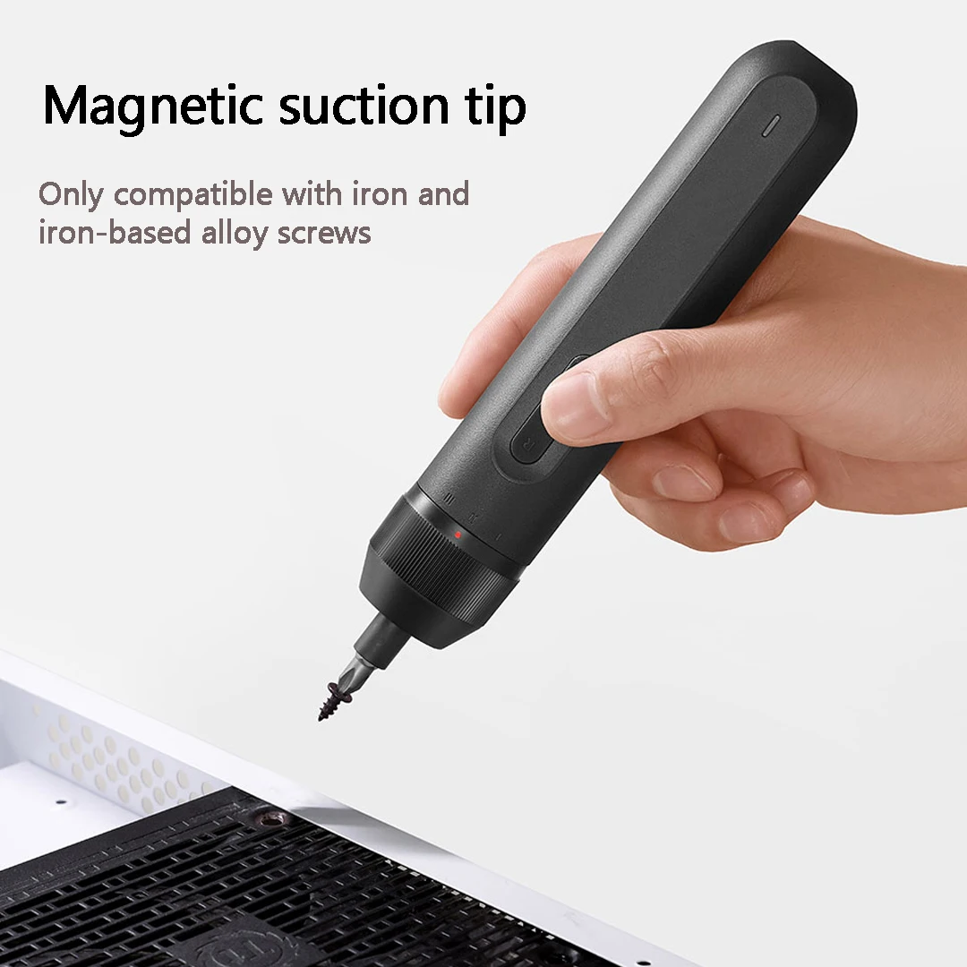 Xiaomi Mijia Electric Straight Handle Screwdriver 18pcs C6.3 batch head 4N·m Max Torque 2000mAh EVA Storage Box Home Repair Tool