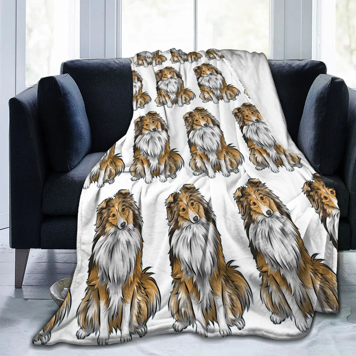 

Одеяла для собак Sheltie, фланелевое одеяло для дивана, супер мягкое одеяло для дома, спальни, уличные пледы, покрывало, одеяло