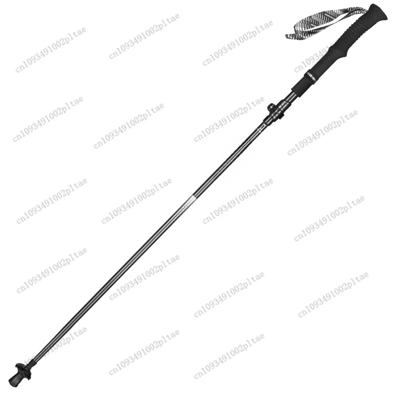 Outdoor Hiking Poles Hiking Equipment Folding Non-slip Carbon Fiber Walking Sticks