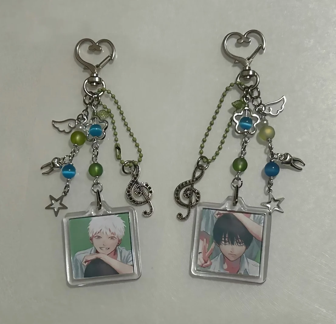 HorrorManga (The Summer When Light Fades Away) Handmade Keychain! Yoshiki's life after Hikaru's death, living with her replica