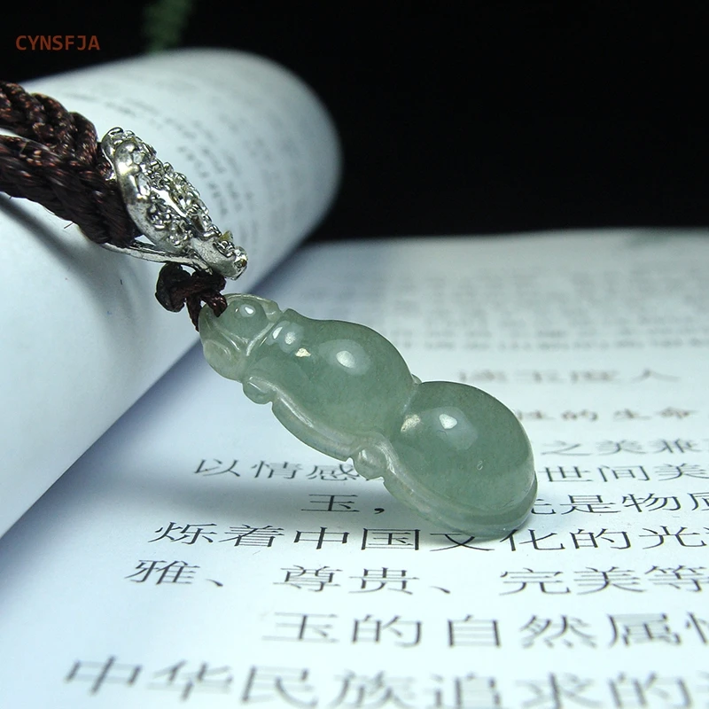 CYNSFJA Real Rare Original Certified Natural Grade A Emerald Jadeite Women' Charm Pendant Green Hand-Carved Luxury Quality Gifts