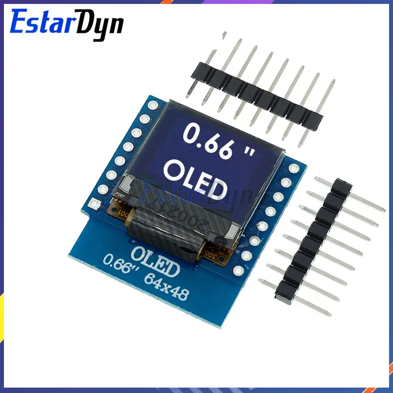 0,66 Zoll oled LED LCD Display Shield kompatibel für Wemos D1 Mini Esp32 64x48 0,66 Zoll Display 0.66 "oled Modul iic i2c