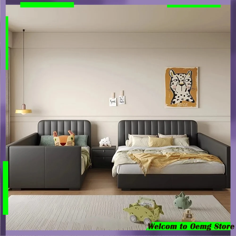 

Modern Aesthetic Bed Frame Unique Design Ideal Children’s Sleeping Lounge Stylish Headboard Cama Casal Home Furniture Decor