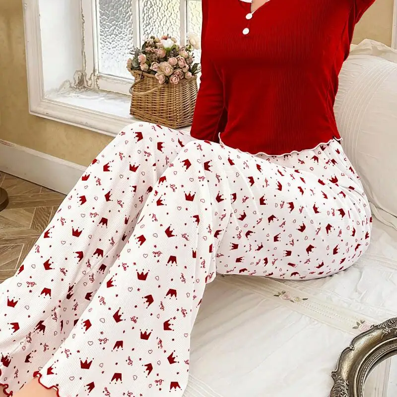 

Women's Clothing Pajamas Four Seasons Hit Product New Product Fashion Exquisite Keep Warm Comfortable Leisure At Home Outdoor