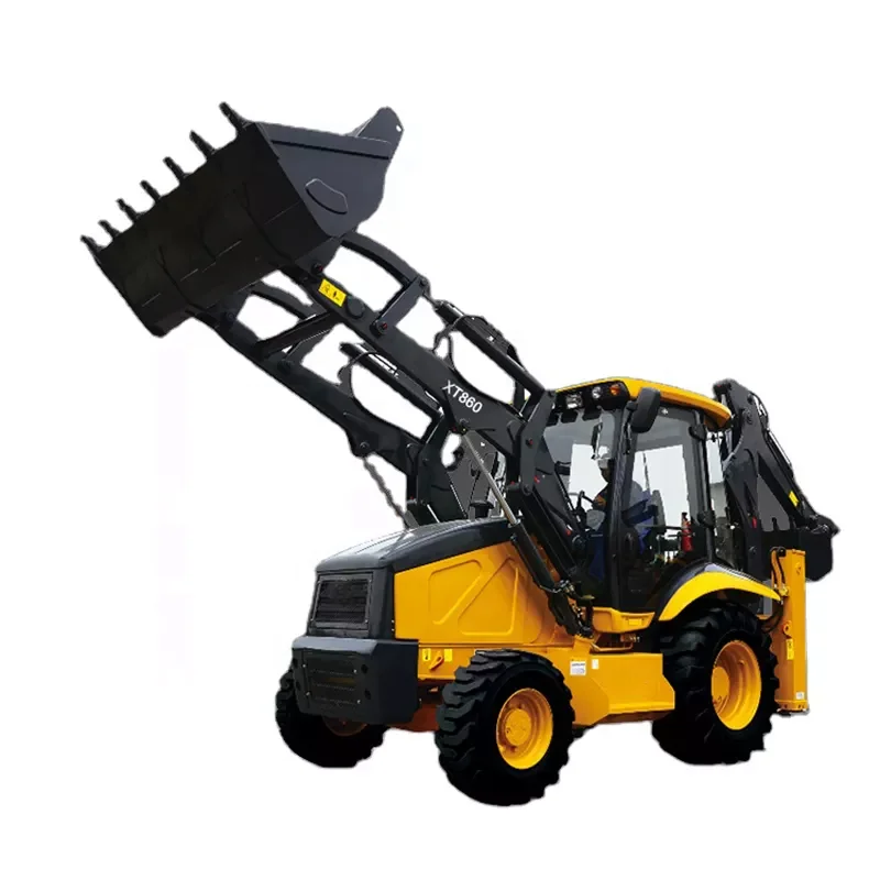 Offical Brand Construction XG XT860 Backhoe Loader With 1m3 Bucket  For Sale