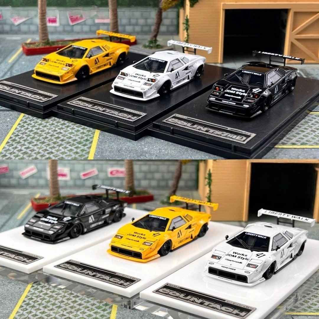 Diecast Vision 1:64 Countach Scale LP500 Alloy Car Model
