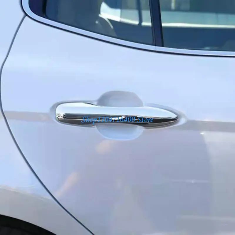 

y1gd Car Door Handle Sticker Carbon Fiber Scratches Resistant Cover for Corolla