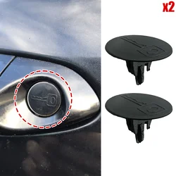 2x New Door Handle Lock Barrel Key Hole Cap Plug Clip For Hyundai Santa Fe CM DM 2006 2007 2008 2009 2010 2012 2013 - 2018