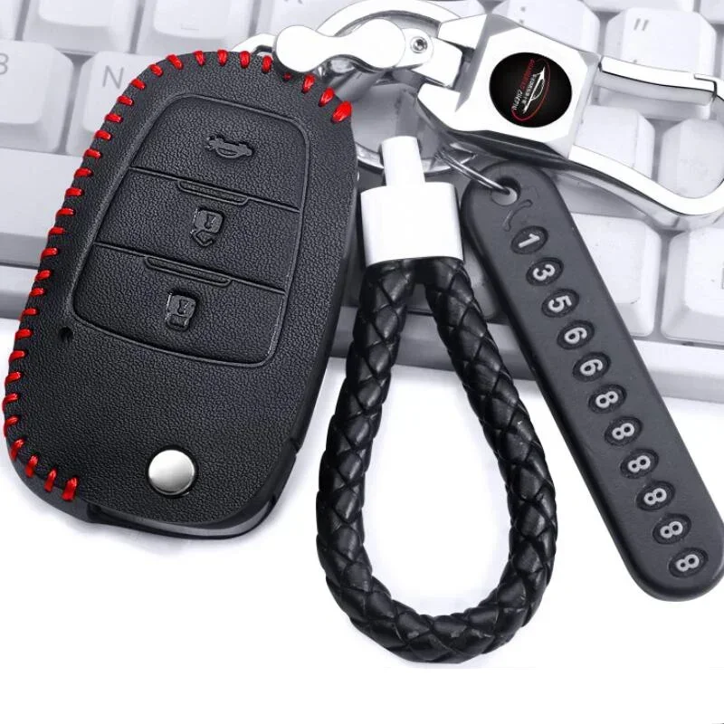 Car Key Case Holder Key Protective Sleeve Cover For Besturn Bestune B50 X80 X40 B30 B70 B90 Senia R7 R8 R9 Junpai D60 CX65 Etc.