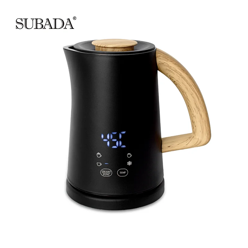 

SUBADA Electric Automatic Milk Frother Foamer & Heater Coffee Latte Cappuccino 4 Settings Cold Airy Milk Dense Foam Warm Milk