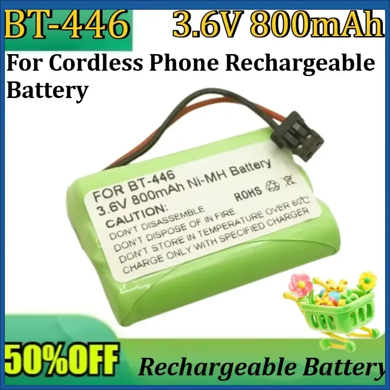 

New BT-446 3.6V 800mAh AAA NiMH for Cordless Phone Rechargeable Battery BT-446 Replacement High Quality Battery Pack
