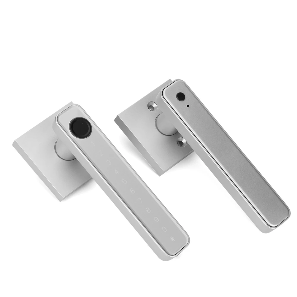 Отпечаток пальца, пароль, ключ, разблокировка TUYA/TTLOCK, управление через приложение, цифровой электронный дверной замок, анти-подглядывающий для домашнего офиса, стеклянные двери