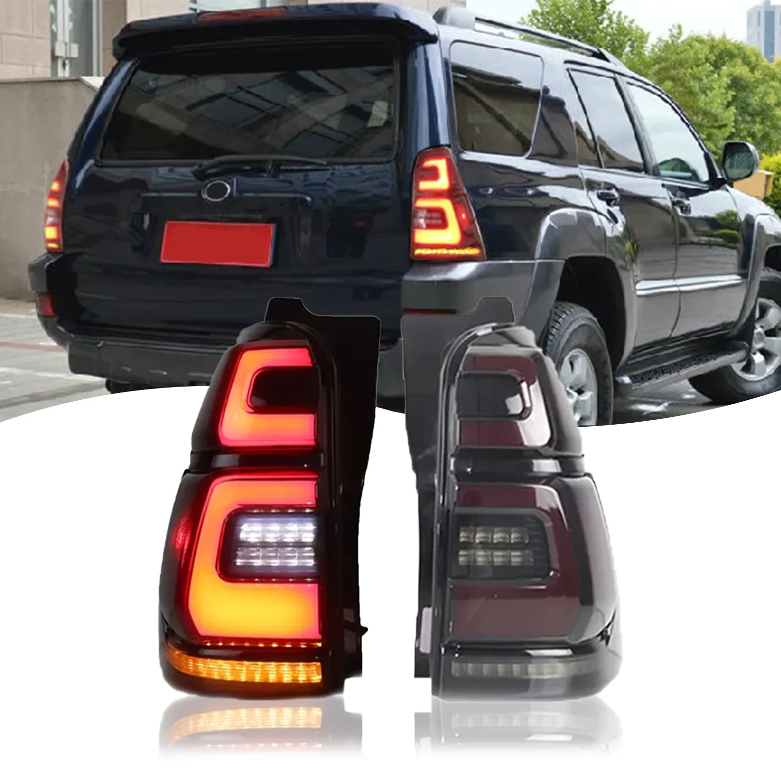 Car LED Rear Taillights for Toyota 4runner 2003-2009 Animation Rear Lamps LED Taillight Assembly