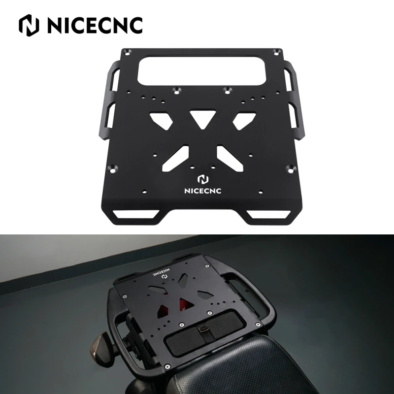 

NICECNC Motorcycle Rear Luggage Bracket Rack Carrier Plate Kit For Kawasaki KLR650 KLR 650 2008-2018 2011 2012 2013 2014 2015