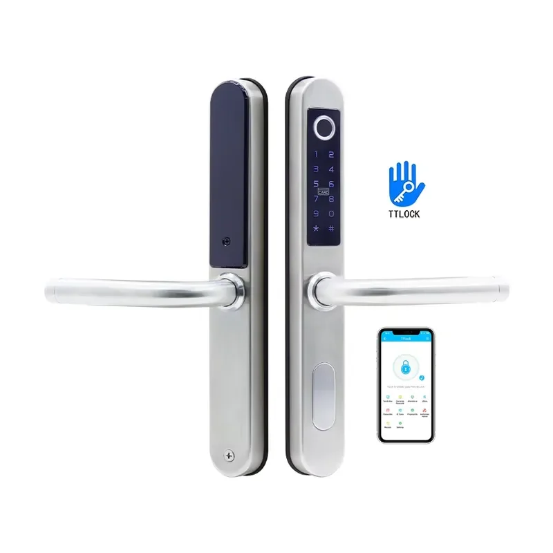 5572 Keyless Smart with WiFi and Fingerprint for Aluminum Sliding Doors TTlock Compatible Digital Hook