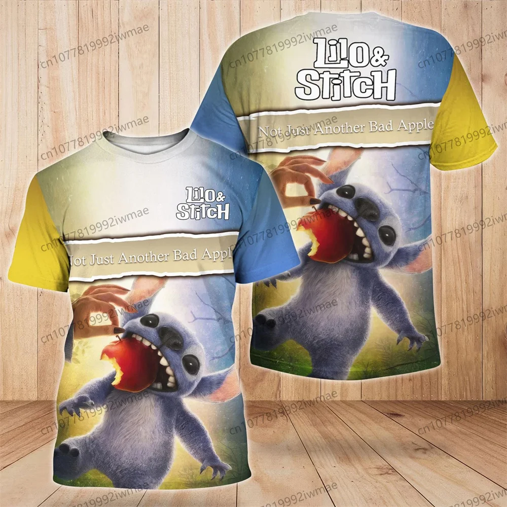 Lilo & Stitch shirts, Disneyland T-shirts for men, Disney Stitch funny tops for women, Disney movie T-shirts