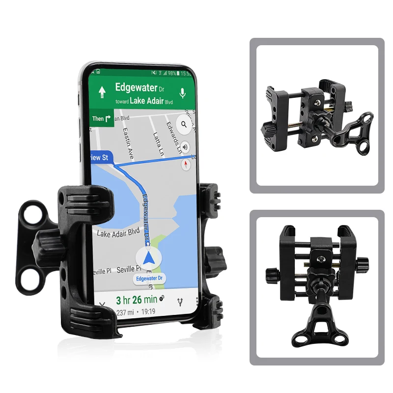 العالمي المقود جبل حامل الهاتف GPS الهاتف المحمول جهاز حامل قوس حامل ل هارلي سبورتستر XL داينا سوفتيل بجولة #2