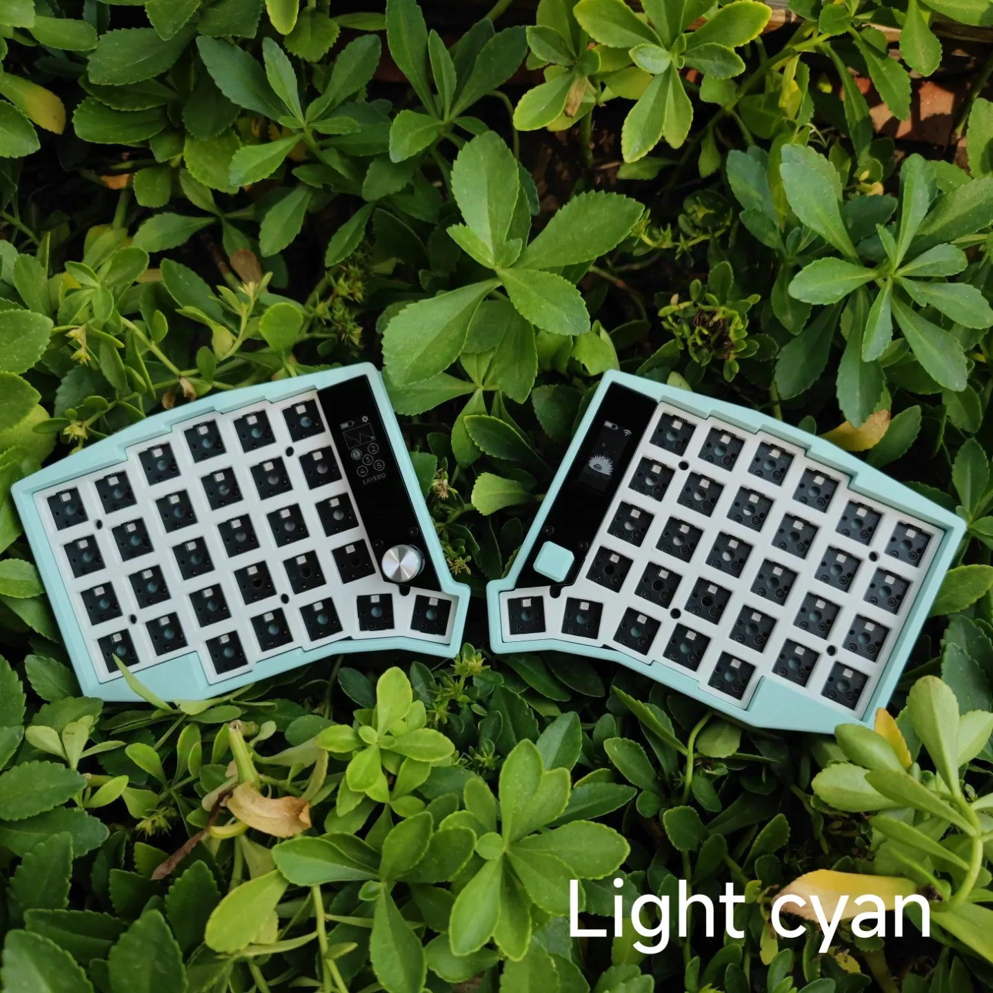 Sofle Split Keyboard Kit Dual Mode Bluetooth 2.4G Wireless Split Keyboard Kit Customized 58 Keys Hot Swap with Screen Knobs ZMK