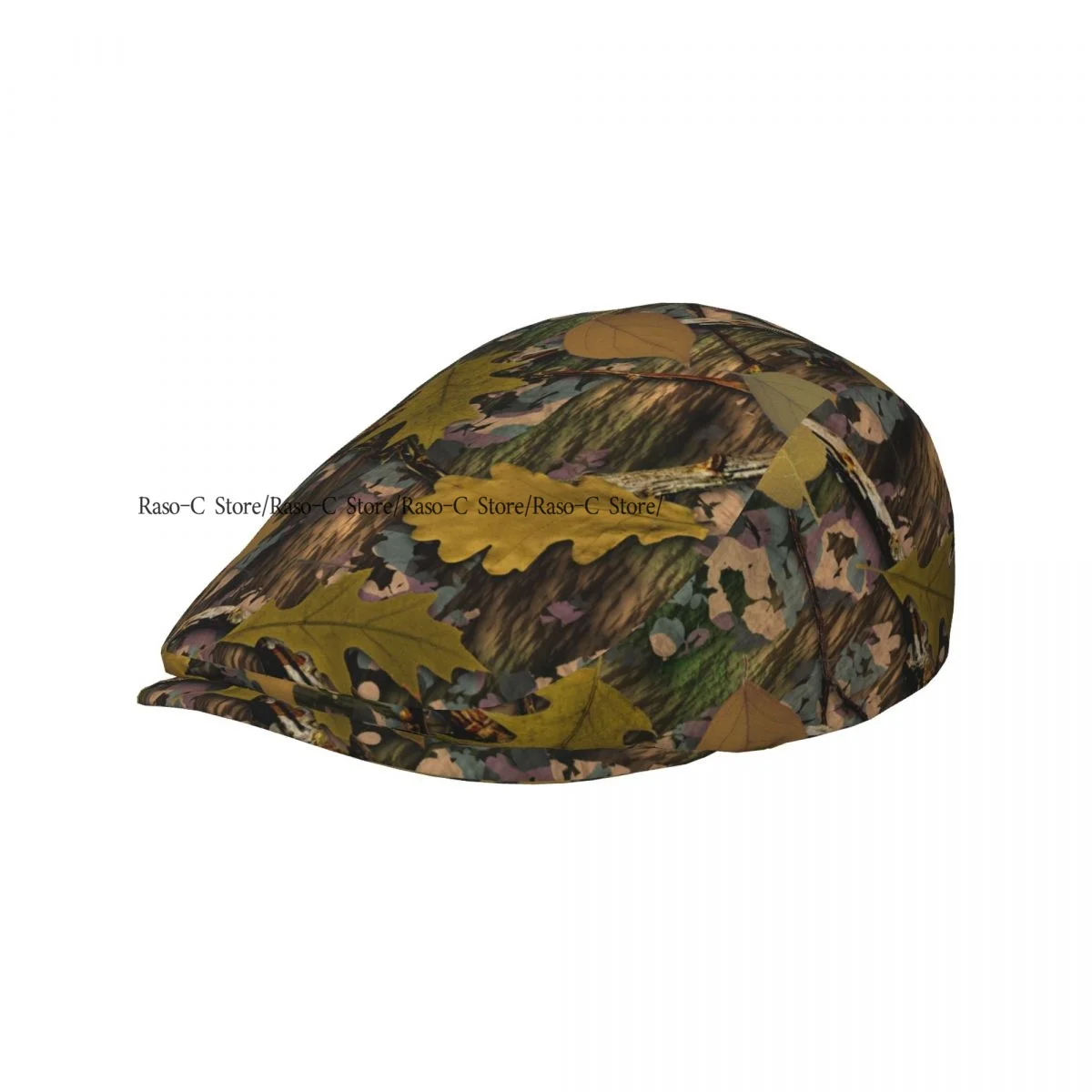 Flat Cap Men Women Newsboy Cap Natural Camouflage Tile Driving Bunnet Ivy Hat Bakerboy Hat Spring Summer Boina