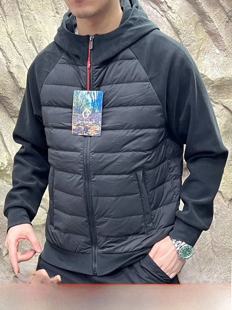 

L-Series Hooded Du down Jaet Outdoor Couple Sle Long Sve Zipper Closure Warmth Regular Fit Polyester Nylon Filled