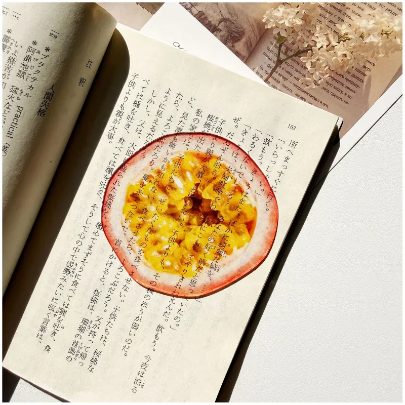High aesthetic bookmark acrylic translucent student stationery reading mark transparent card