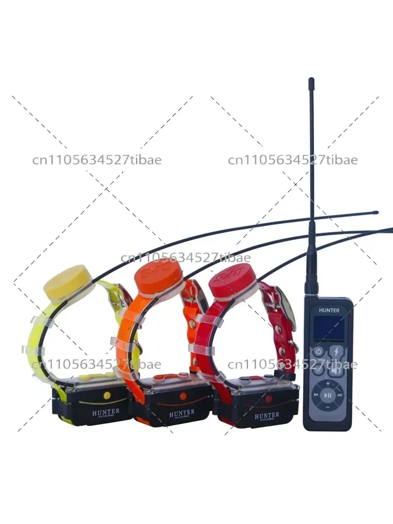 Waterproof GPS Tracker Collar for 3 Dogs Hunting without SIM Card Tricolor 25003PRO Pet Monitoring Device
