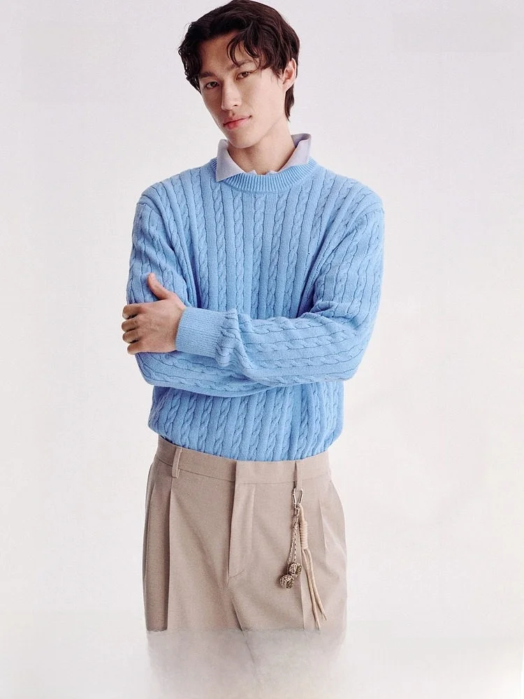 

Новый мужской вязаный свитер H&M 33235: комфортный, дышащий, из 100% хлопка, с бахромой, повседневный стиль