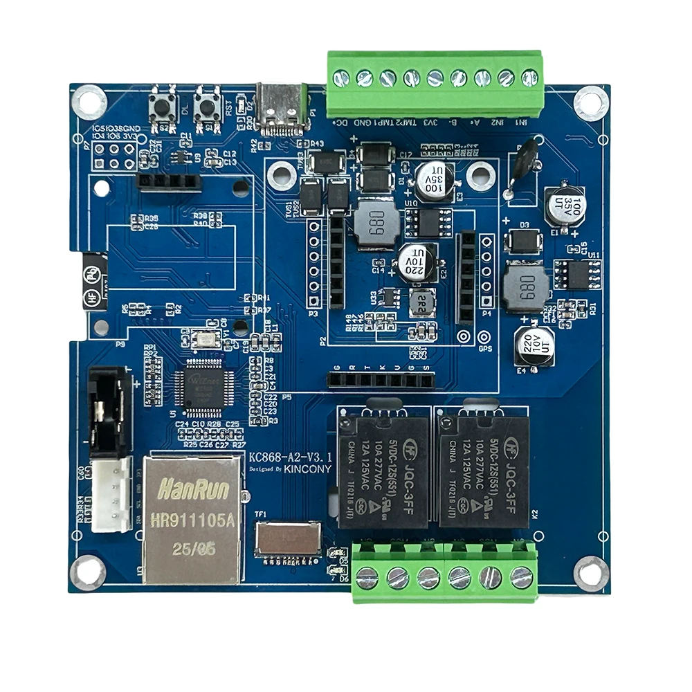 KC868-A2v3 ESP32-S3 2채널 릴레이 모듈 ESPHome 홈 어시스턴트 KCS V3 MQTT HTTP RS485 Modbus 스마트 홈 DIY
