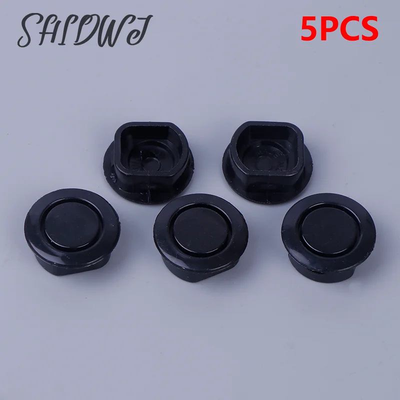 5PCS Car General Radar Hole Decorative Cover Suitable For Auto Front And Rear Bumper Reversing Warning Radar Probe Plug Hole