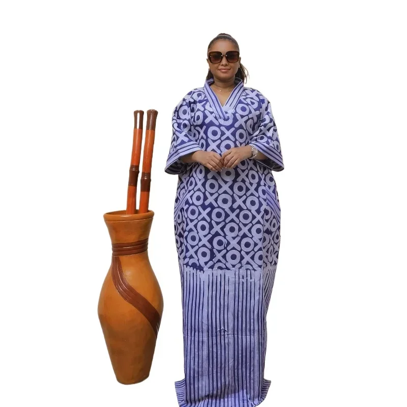 

Африканские платья больших размеров для женщин, весна-осень 202, африканское платье с v-образным вырезом и половиной рукава, свадебное вечернее длинное платье, халаты, платья