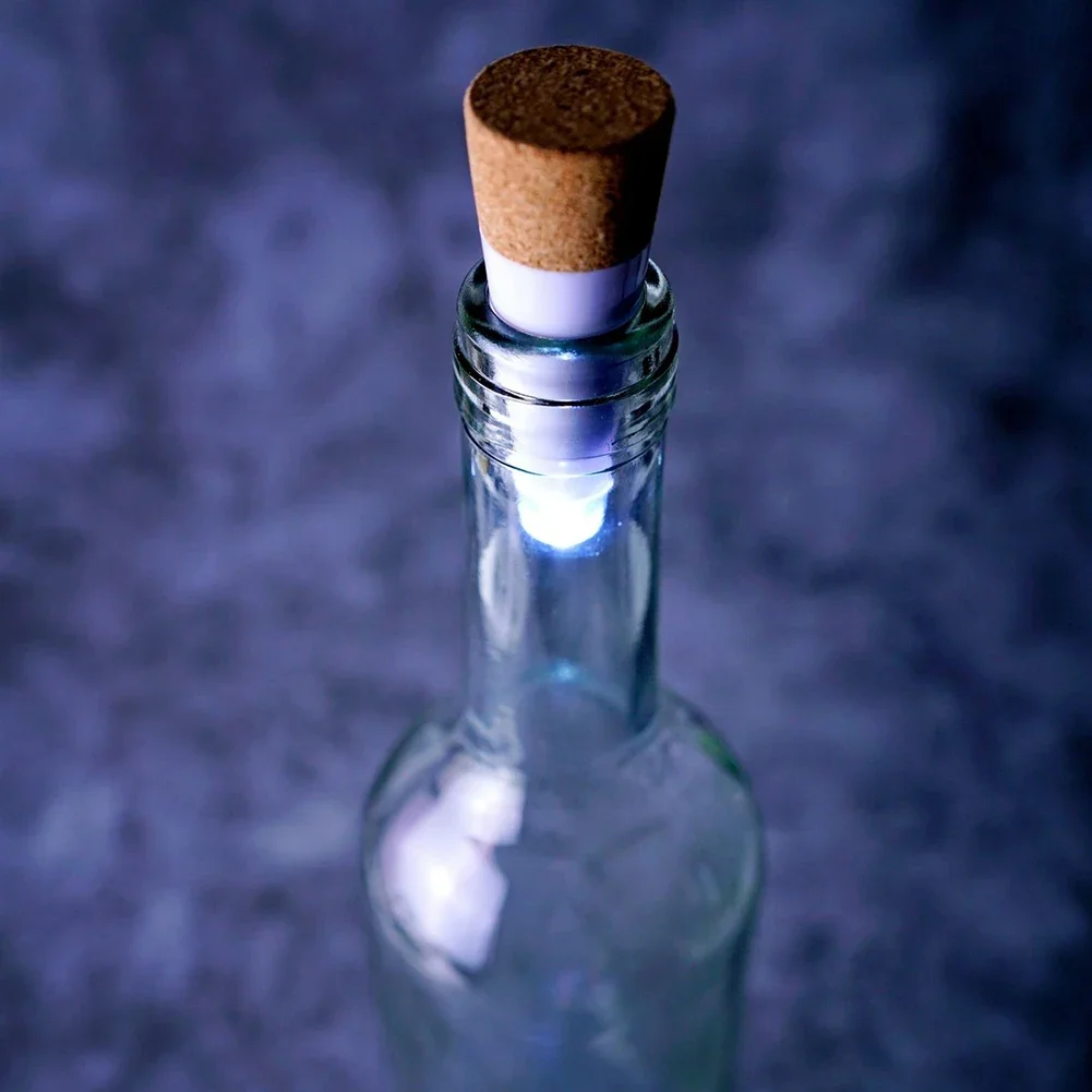 5-1pcs USB LED Wine Bottle Lights Cork Shape Glass Bottle Stopper Lamp Party Decor Christmas Wedding Stopper Cap Lamp