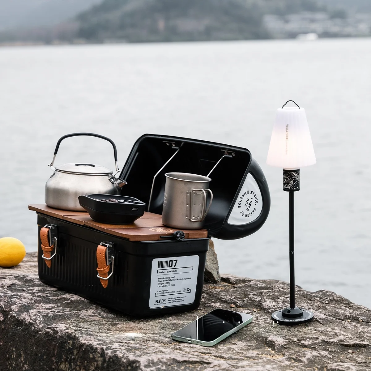 Outdoor Camping Wellhike Aluminum Alloy Multi-Function Table Base 14 Interface Accessories Flange Plate Stand Durable Lighting