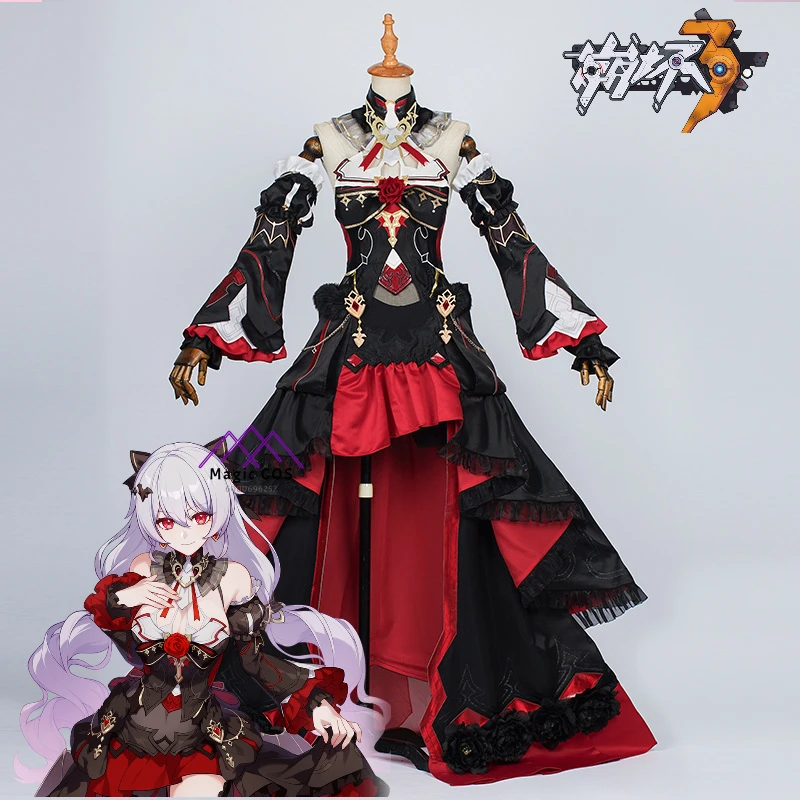 Honkai Impact3 Game Theresa Apocalypse Cosplay Costume Anime Expo New Arrival Dress for Comic Con Coser Party High Quality Cloth