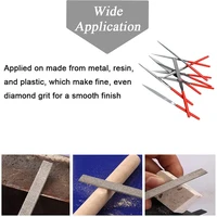 10Pcs Diamond Needle File Set 3x140mm Mini Needle File Kit For Stone Glass Metal Carving Craft Hand Tools Needle File Set 5