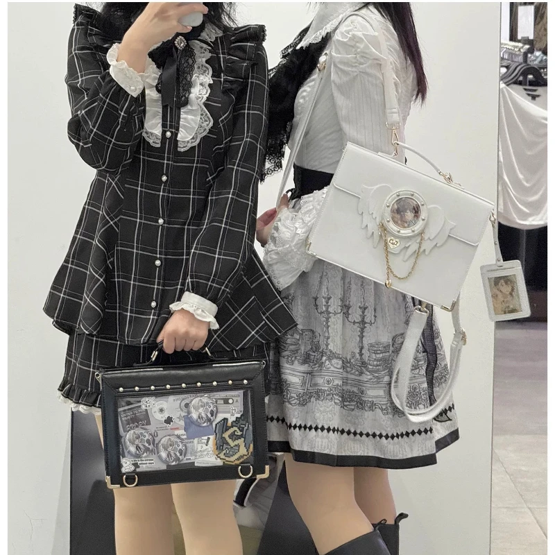 

Japanese Original Jk Uniform Bag Female School Daily Large-capacity Courtyard Style Animation Backpack Portable Lta Bag Women