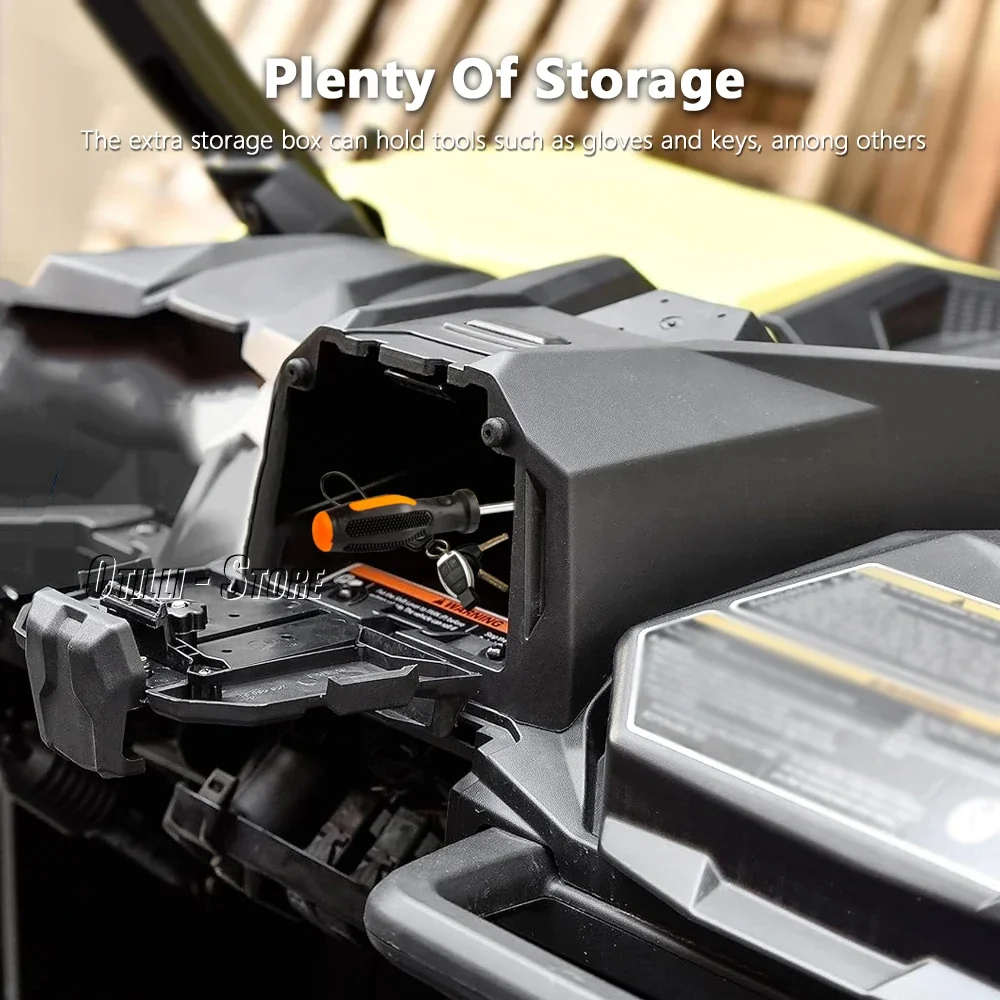 UTV Accessories Tablet Phone Holder Storage Box 2 in 1 For Commander MAX Maverick Trail MAVERICK