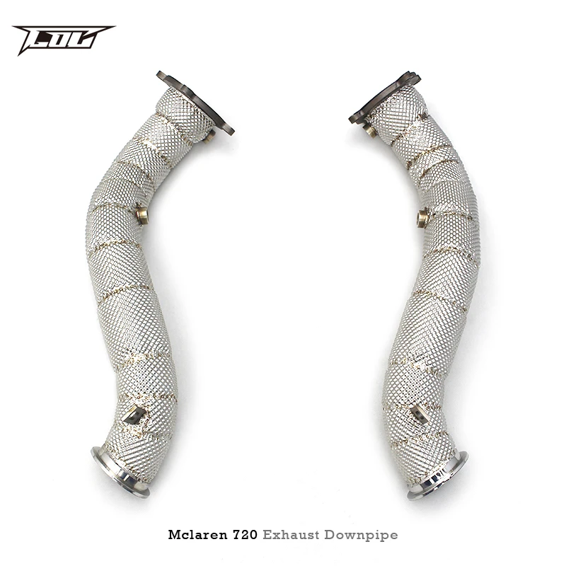 BSK Header Downpipe Catback Muffler for  720S 4.0 2017-2019 Stainless Steel Pipe Exhaust System Carbon Fiber Tips