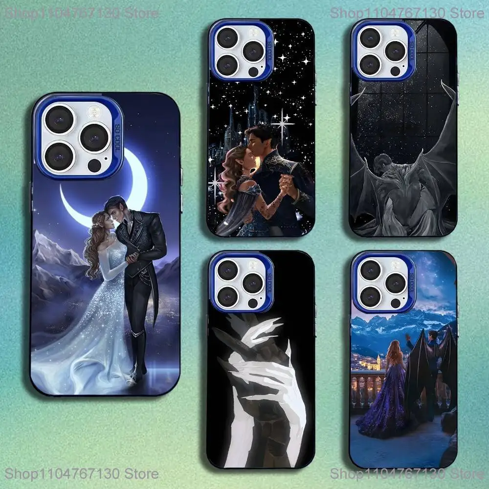 

Acotar A Court of Mist and Fury Phone Case For iPhone 16,15,14,13,12,11,Mini,Pro,SE,MAX Blue Matte Silicone Cover