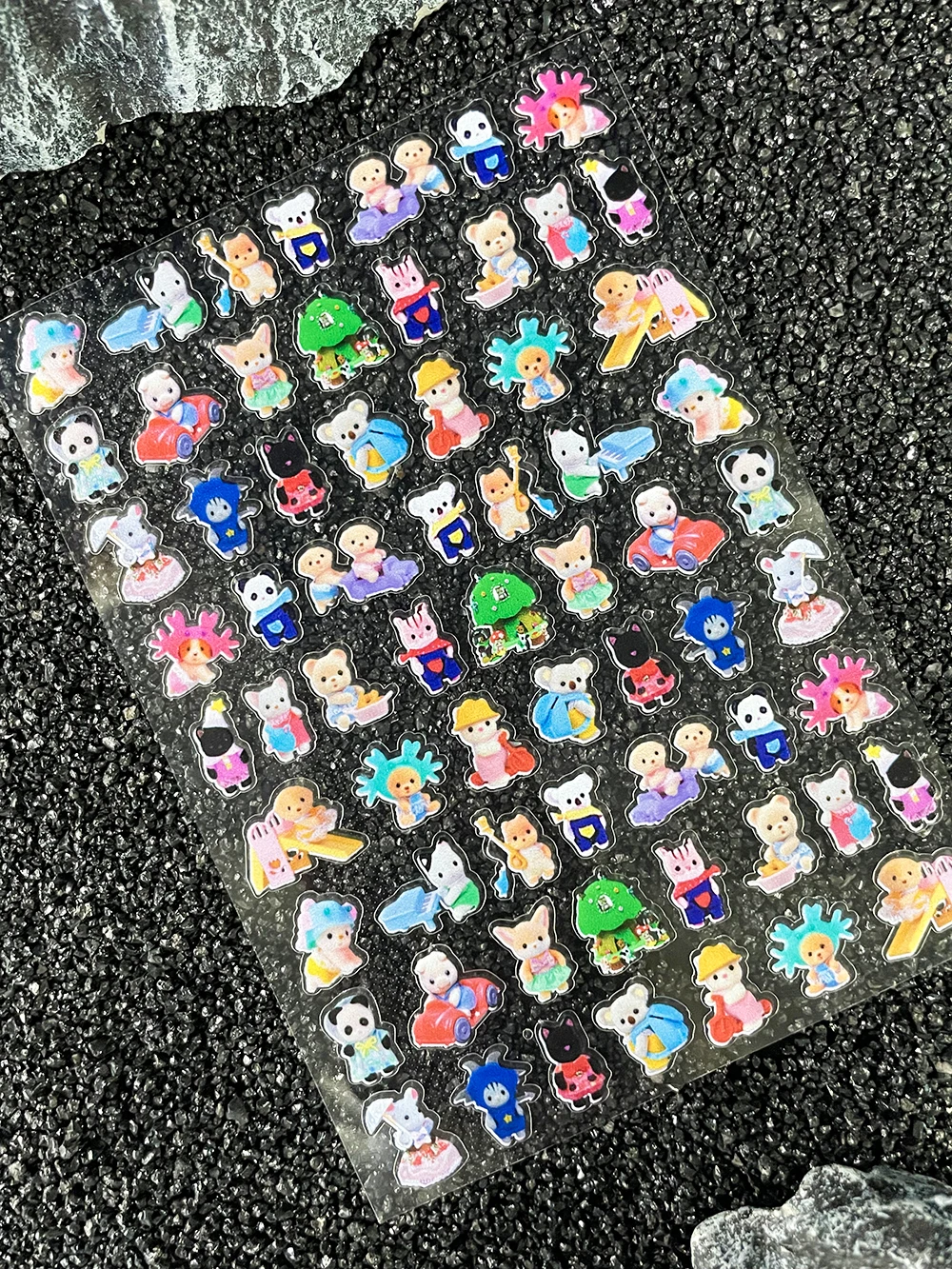 PVC Y2K Senbel Family Nagelkunst-Aufkleber Ultradünner Selbstklebender Slider DIY Maniküre Scrapbook Gepäckbox Zubehör Großhandel
