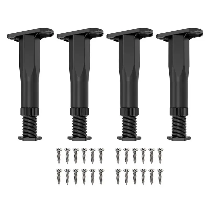 

AEE4-4PCS Регулируемые опорные ножки каркаса кровати (8,3–14,5 дюйма), центральные рейки каркаса, тяжелая опорная ножка, для каркаса/дивана/стула/стола