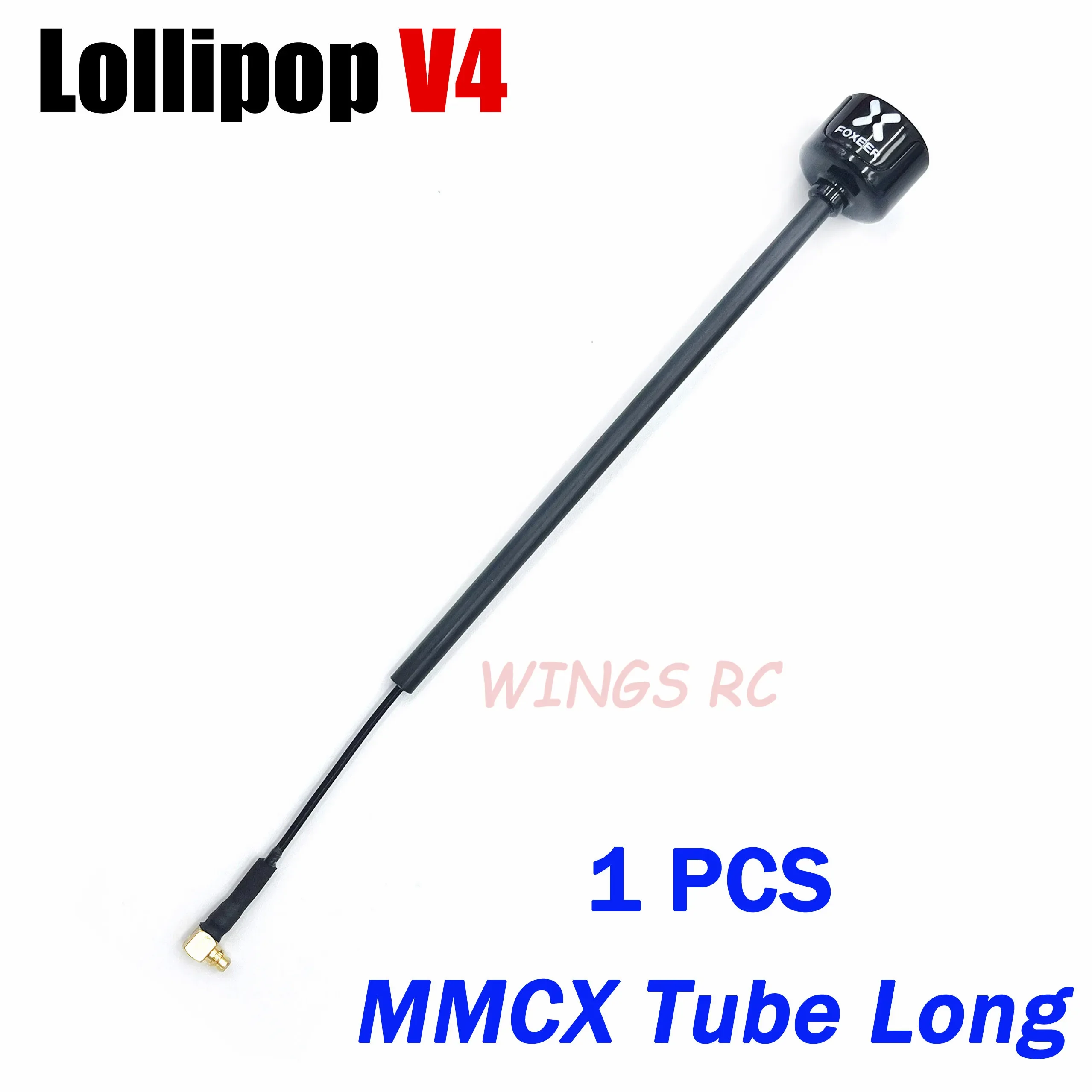 Foxeer-Antenne Lollipop 4 V4 FPV-Antenne 5,8 G 2,6 Dbi Stubby RHCP SMA RPSMA UFL Gerade/Winkel MMCX 7,2 g für FPV RC Racing Drone