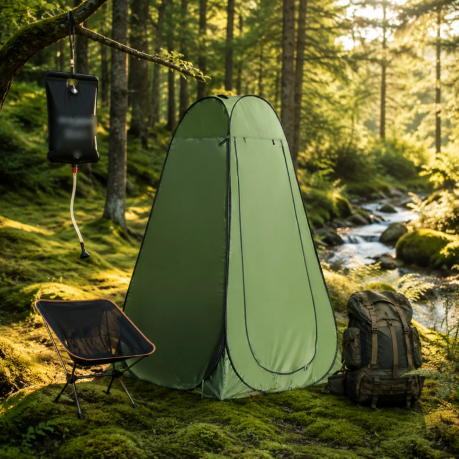 Camping Shower Tent Quick Setup Changing Tent Portable Changing Room Carry Bag Outdoor Gear Rainproof for Fishing view 5