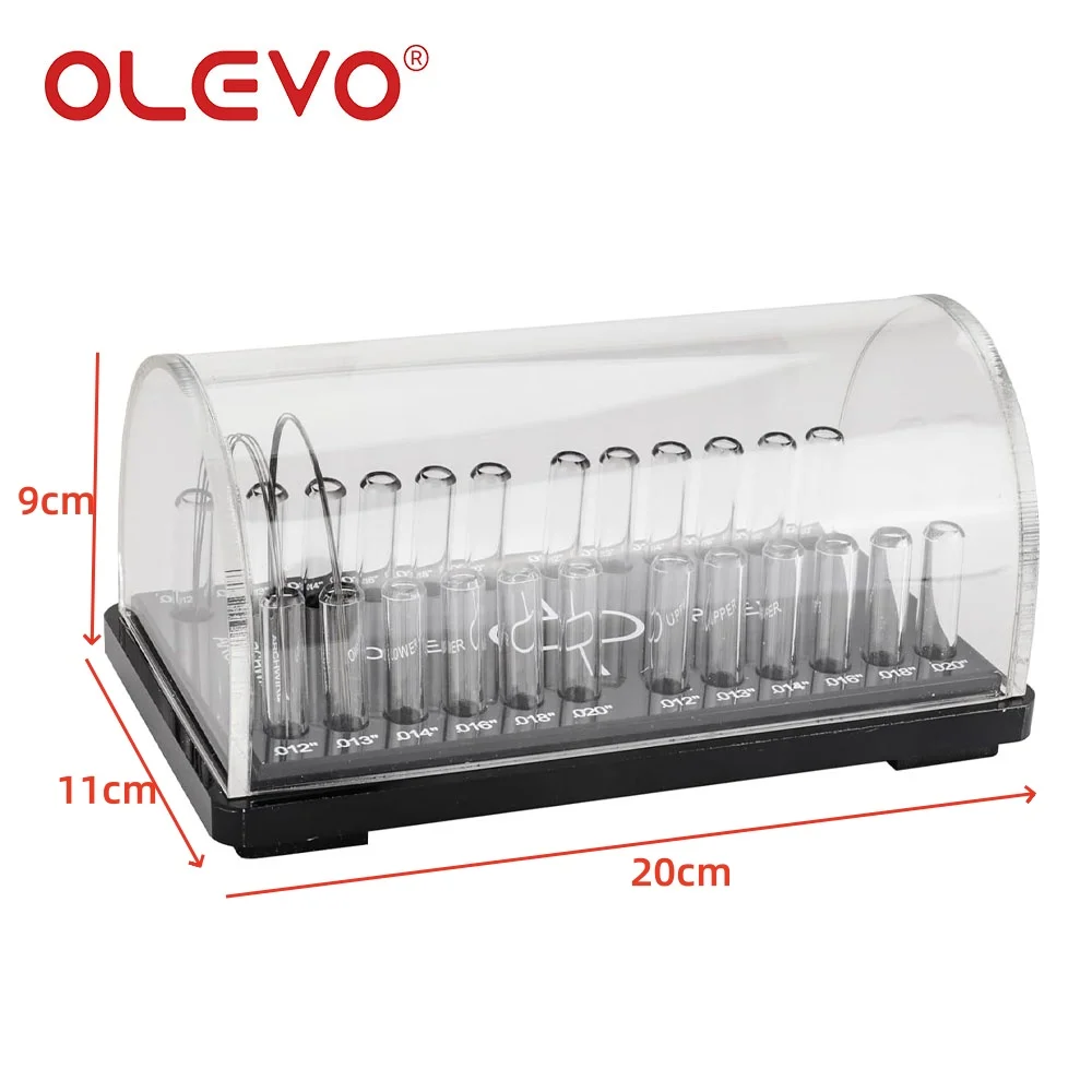 OLEVO Dental Archwire Organizer Holder Dispenser Acrylic Orthodontic Arches Round/Rectangular Wires Placement Storage Box