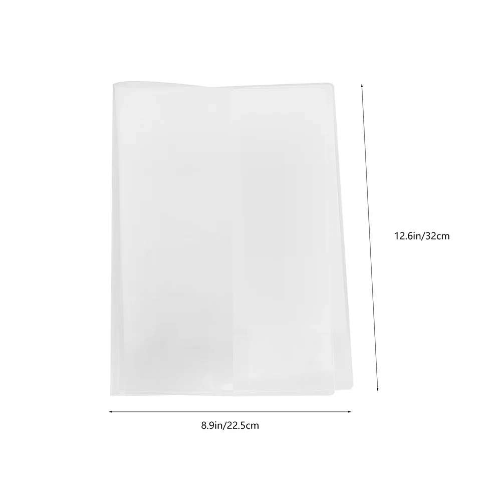 3pcs A5 Clear Book Covers For Textbooks Waterproof Pvc Transparent Notebook Cover Sleeve Book Protector Scrapbook